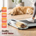 Everfit 3 in 1 Walking Pad Treadmill 12% Incline Under Desk Treadmills for Home Gym 38cm Belt Green - Image 9