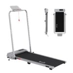 Everfit 3 in 1 Walking Pad Treadmill 12% Incline Under Desk Foldable for Home With 38cm Belt Silver - Image 4