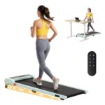 Everfit 3 in 1 Walking Pad Treadmill 12% Incline Under Desk Treadmills for Home Gym 40cmBelt Green - Image 2