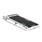 Everfit 3 in 1 Walking Pad Treadmill 12% Incline Under Desk Treadmills for Home Gym 40cmBelt Green - Image 3