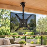 Artiss Ceiling TV Mount 23-55 Inch Flip Down Folding VESA 400x400 Height Adjustable Swivel