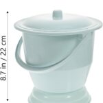Pee Container Portable Toilets with Lid and Handle Urine Pot Hospital Spittoon Bedpan Chamber Pot for Household Elderly Patient