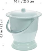 Pee Container Portable Toilets with Lid and Handle Urine Pot Hospital Spittoon Bedpan Chamber Pot for Household Elderly Patient