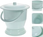 Pee Container Portable Toilets with Lid and Handle Urine Pot Hospital Spittoon Bedpan Chamber Pot for Household Elderly Patient - Image 4