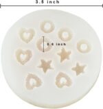 Candle Molds Silicone 2 Pack Fruit Loops Candy Molds Non-Stick (Round Star) Unique design to make chocolate, gummy candy mold - Image 4