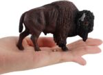Bison Figurine Simulated Buffalo Figure Realistic Bull Model Plastic Wild Animals bull is very lovely made, with lifelike shape - Image 2