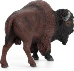 Bison Figurine Simulated Buffalo Figure Realistic Bull Model Plastic Wild Animals bull is very lovely made, with lifelike shape - Image 3