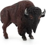 Bison Figurine Simulated Buffalo Figure Realistic Bull Model Plastic Wild Animals bull is very lovely made, with lifelike shape - Image 4