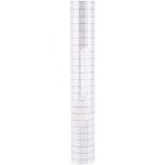 Clear Vinyl Transfer Tape Roll 12" by 5 FEET with Grid Perfect Alignment for Stickers, Decals, Signs and Crafts by