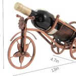 Tabletop Wine Rack, Wine Bottle Holder Single Bottle Bike Shaped, Freestanding Countertop Wine Rack and Wine Bottle Storage