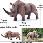 Ancient Creatures Rhino Animal, Woolly Rhinoceros Animal Toys, Educational Props Party Like Cake Toppers Decorative Toys