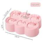 Mini Popsicles Molds for Kids Baby Cute Animal Shapes 6 Pieces Ice Pop Maker Silicone Ice Cream Making Homemade DIY (Pink) - Image 4
