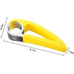 Banana Slicer,ABS + Stainless Steel Fruit and Vegetable Salad Peeler Cutter Kitchen Tools For Banana, Strawberry,Grape（2 pcs）