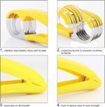 Banana Slicer,ABS + Stainless Steel Fruit and Vegetable Salad Peeler Cutter Kitchen Tools For Banana, Strawberry,Grape（2 pcs） - Image 2
