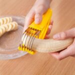 Banana Slicer,ABS + Stainless Steel Fruit and Vegetable Salad Peeler Cutter Kitchen Tools For Banana, Strawberry,Grape（2 pcs） - Image 3