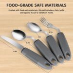 Special Supplies Adaptive Utensils,Parkinsons Utensils for Tremors and Parkinsons Patients,Easy Grip Weighted Silverware for Hand Tremors