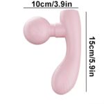 Rechargeable Dual-Head Vibrating Fascia Massager – Portable Handheld Muscle Relaxer for Deep Tissue Relief and Everyday Recovery(Black) - Image 2