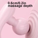 Rechargeable Dual-Head Vibrating Fascia Massager – Portable Handheld Muscle Relaxer for Deep Tissue Relief and Everyday Recovery(Black) - Image 3