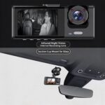2‑Inch Screen HD Car Dash Cam Dual Front & Interior Lens With 32G Memory Card Night Vision Parking Monitor Mobile Recording, Practical Holiday Gift For Car Owners Halloween Christmas Car Gadget - Image 2