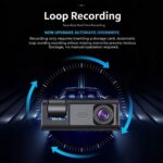 Wireless 2‑Inch HD WiFi Dash Cam Dual Front & Inside Lens 32G Memory Card Night Vision Parking Monitor Mobile Phone Interconnection, Surprise Gift For Family Friends Car Enthusiast - Image 4