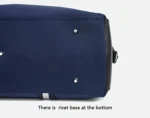 Dark Blue Foldable Travel Bag, Nylon Large Capacity Tote & Crossbody, Multi-Pocket Business Short Trip Gym Duffel.(Dark blue :M) - Image 12