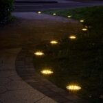 8PCS Solar Outdoor Buried Light Waterproof Garden Lawn Lamp Warm Landscape Lighting No Wiring Auto Charge Night Illumination Decorative Light.*white light - Image 4