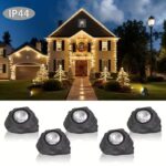 Solar Rock Spotlight Outdoor Waterproof Sensor LED Garden Landscape Tree Floodlight Lawn Decorative Light.*Black warm light - Image 4