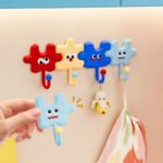 Puzzle Hooks, No-Drill Adhesive Hooks, Wall Hangers for Kitchen & Bathroom—Pack of 4 - Image 2