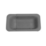 Expandable Sink Colander, Kitchen Drain Basket for Fruits, Vegetables, and Tableware—Gray