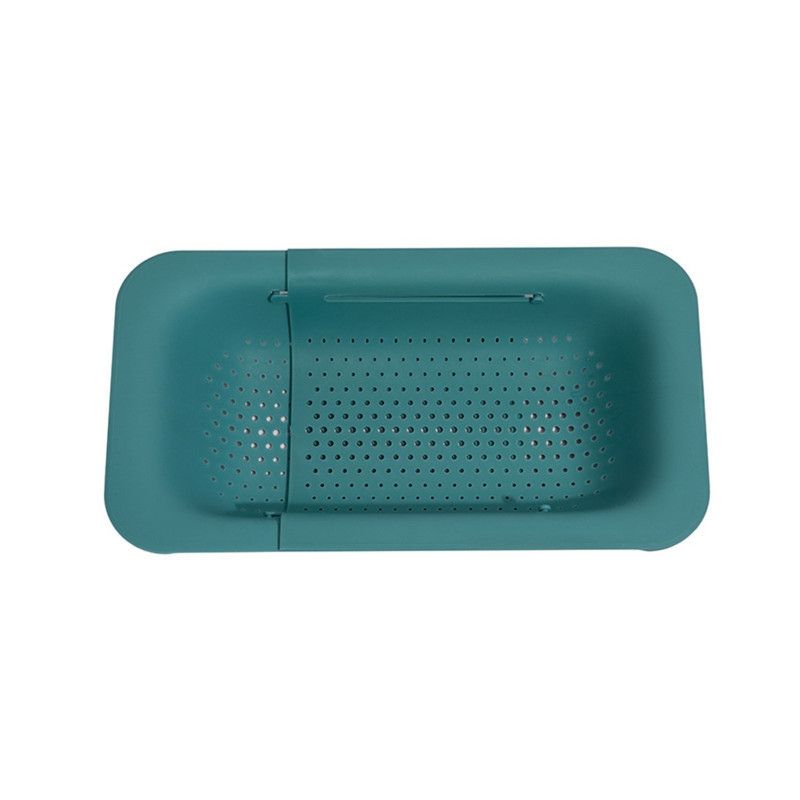 V1265-AU-804-GREEN-00 Expandable Sink Colander, Kitchen Drain Basket for Fruits, Vegetables, and Tableware—Green - Image 1