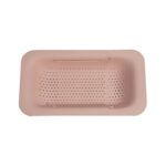 Expandable Sink Colander, Kitchen Drain Basket for Fruits, Vegetables, and Tableware—Pink
