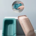 Expandable Sink Colander, Kitchen Drain Basket for Fruits, Vegetables, and Tableware—Pink - Image 8