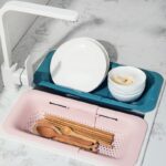 Expandable Sink Colander, Kitchen Drain Basket for Fruits, Vegetables, and Tableware—White - Image 5