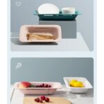 Expandable Sink Colander, Kitchen Drain Basket for Fruits, Vegetables, and Tableware—White - Image 6