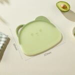 Bear Cutting Board, Double-Sided Cutting Board for Fruit & Kitchen—Small—Green