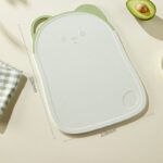 Bear Cutting Board, Double-Sided Cutting Board for Fruit & Kitchen—Large—Light Green