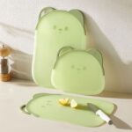 Bear Cutting Board, Double-Sided Cutting Board for Fruit & Kitchen—Large—Light Green - Image 6