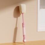 6-in-1 Long Handle Bottle Brush, Multifunctional Cleaner for Water Bottle, Baby Bottle & Straw Cup-Pink