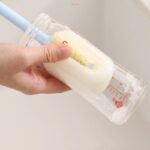 6-in-1 Long Handle Bottle Brush, Multifunctional Cleaner for Water Bottle, Baby Bottle & Straw Cup-Pink - Image 6