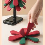 Christmas Tree Trivet, Creative Foldable Heat Resistant Pot Mat & Table Decor - Image 4
