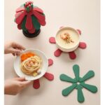 Christmas Tree Trivet, Creative Foldable Heat Resistant Pot Mat & Table Decor - Image 5