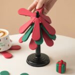 Christmas Tree Trivet, Creative Foldable Heat Resistant Pot Mat & Table Decor - Image 8