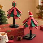 Christmas Tree Trivet, Creative Foldable Heat Resistant Pot Mat & Table Decor - Image 9