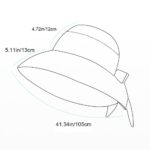 Women's UPF50+ Foldable Wide Brim Bucket Hat, Summer Beach Sun Hat for Fishing and Hiking - Beige - Image 3
