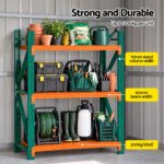 Giantz Garden Shed with 3-Tier Garage Shelving Rack Outdoor Tool Storage Racks - Image 5
