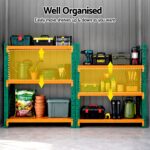 Giantz Garden Shed with 3-Tier Garage Shelving Rack Outdoor Tool Storage Racks - Image 6
